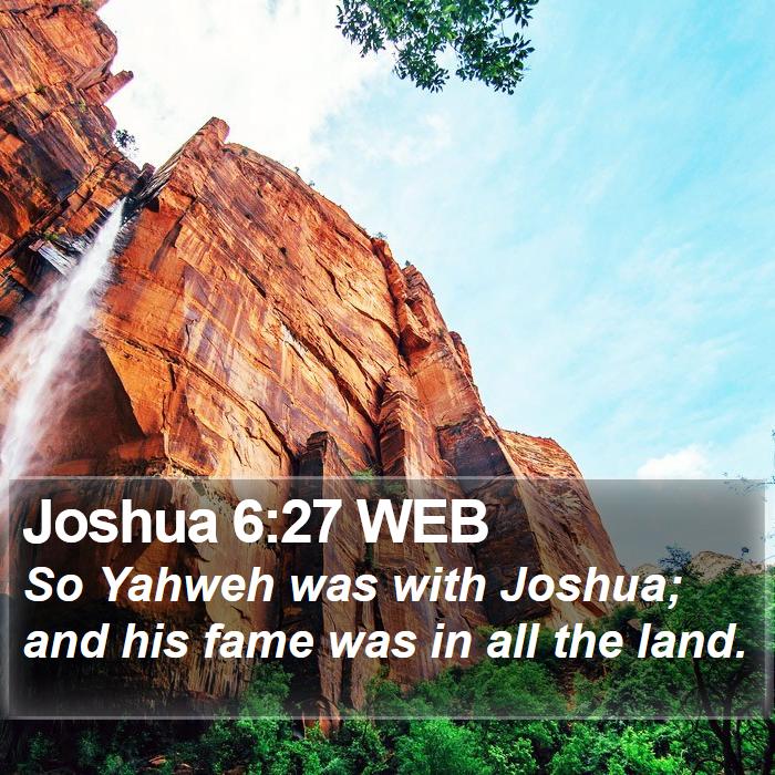 Joshua 6 Scripture Images - Joshua Chapter 6 WEB Bible Verse Pictures
