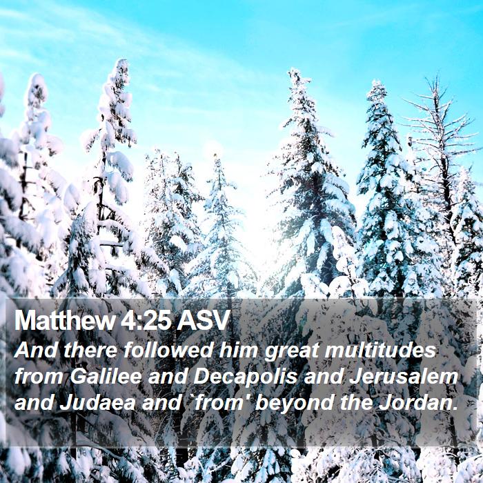 Matthew 4 Scripture Images - Matthew Chapter 4 ASV Bible Verse Pictures