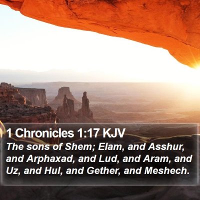 1 Chronicles 1:17 KJV Bible Verse Image