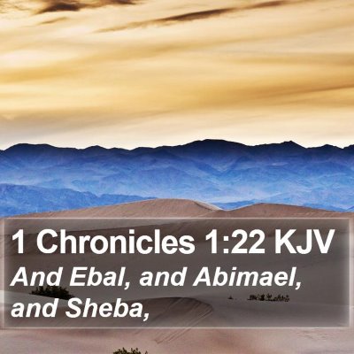 1 Chronicles 1:22 KJV Bible Verse Image
