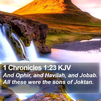 1 Chronicles 1:23 KJV Bible Verse Image