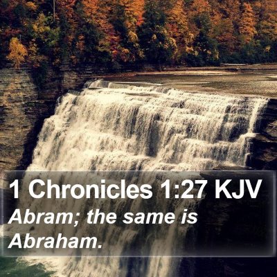 1 Chronicles 1:27 KJV Bible Verse Image