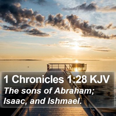 1 Chronicles 1:28 KJV Bible Verse Image