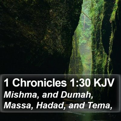 1 Chronicles 1:30 KJV Bible Verse Image