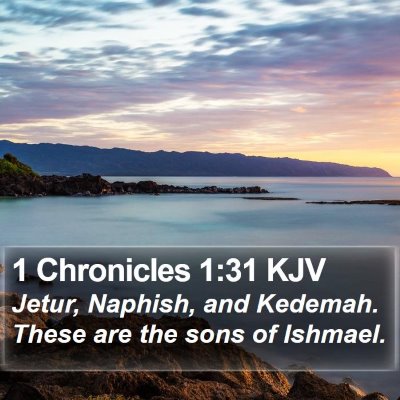 1 Chronicles 1:31 KJV Bible Verse Image