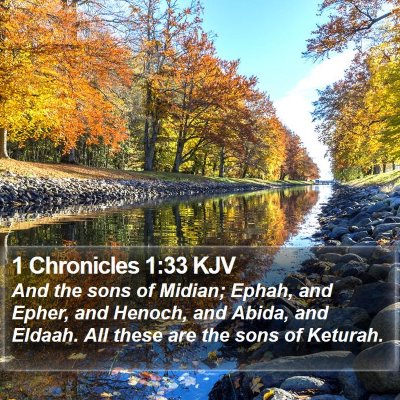 1 Chronicles 1:33 KJV Bible Verse Image