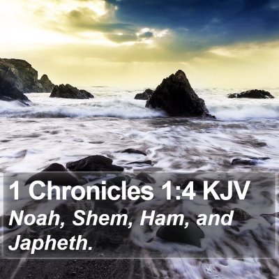 1 Chronicles 1:4 KJV Bible Verse Image