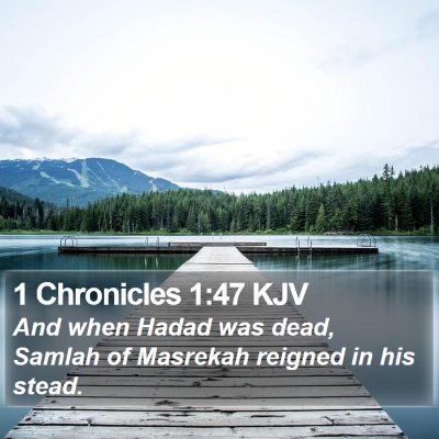 1 Chronicles 1:47 KJV Bible Verse Image