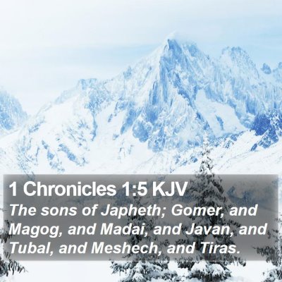 1 Chronicles 1:5 KJV Bible Verse Image