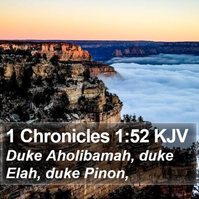 1 Chronicles 1:52 KJV Bible Verse Image
