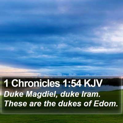 1 Chronicles 1:54 KJV Bible Verse Image