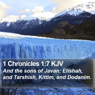 1 Chronicles 1:7 KJV Bible Verse Image