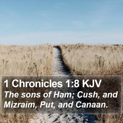 1 Chronicles 1:8 KJV Bible Verse Image