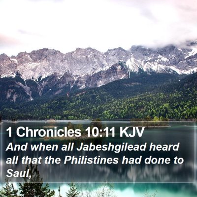 1 Chronicles 10:11 KJV Bible Verse Image