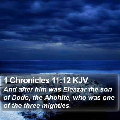 1 Chronicles 11:12 KJV Bible Verse Image