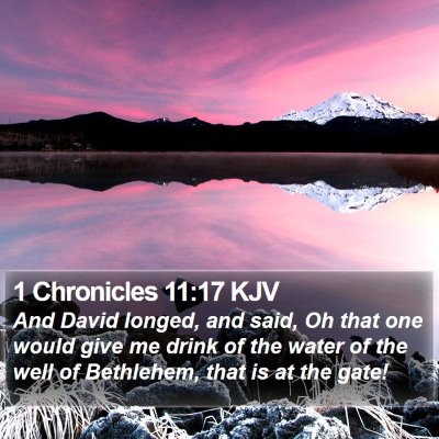 1 Chronicles 11:17 KJV Bible Verse Image