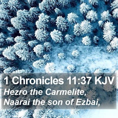 1 Chronicles 11:37 KJV Bible Verse Image