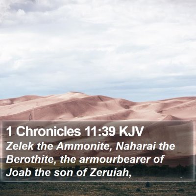 1 Chronicles 11:39 KJV Bible Verse Image