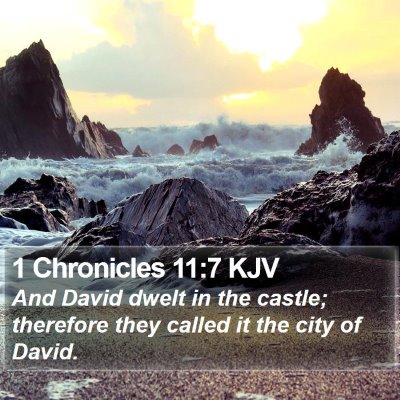 1 Chronicles 11:7 KJV Bible Verse Image