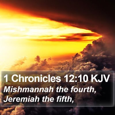 1 Chronicles 12:10 KJV Bible Verse Image