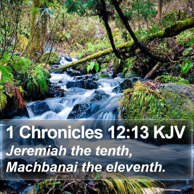 1 Chronicles 12:13 KJV Bible Verse Image