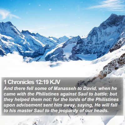 1 Chronicles 12:19 KJV Bible Verse Image