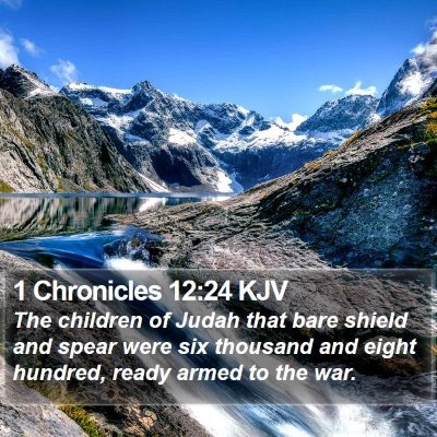 1 Chronicles 12:24 KJV Bible Verse Image