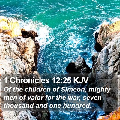 1 Chronicles 12:25 KJV Bible Verse Image