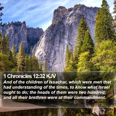 1 Chronicles 12:32 KJV Bible Verse Image