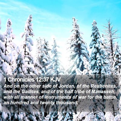 1 Chronicles 12:37 KJV Bible Verse Image