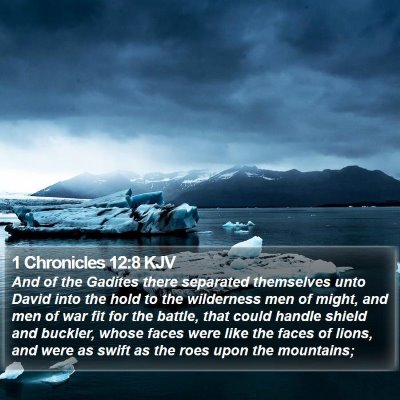 1 Chronicles 12:8 KJV Bible Verse Image