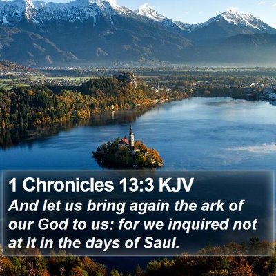 1 Chronicles 13:3 KJV Bible Verse Image
