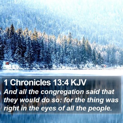1 Chronicles 13:4 KJV Bible Verse Image