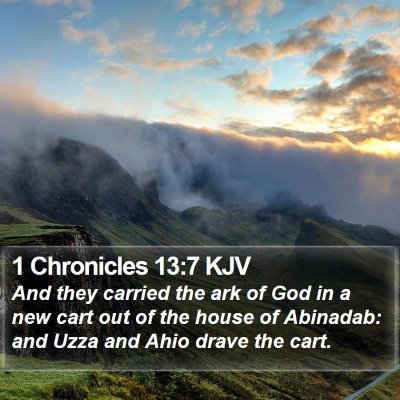 1 Chronicles 13:7 KJV Bible Verse Image