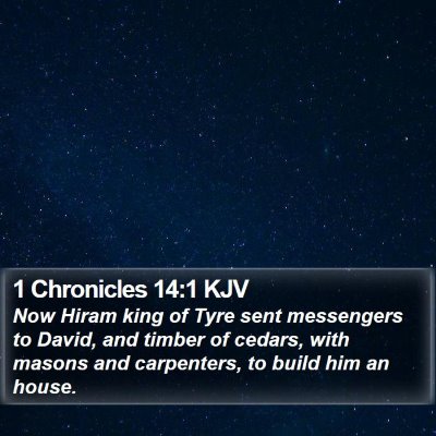 1 Chronicles 14:1 KJV Bible Verse Image