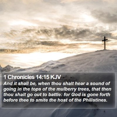1 Chronicles 14:15 KJV Bible Verse Image
