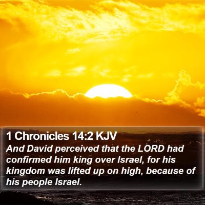 1 Chronicles 14:2 KJV Bible Verse Image