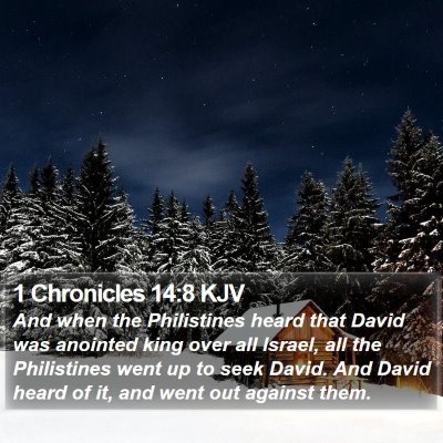 1 Chronicles 14:8 KJV Bible Verse Image