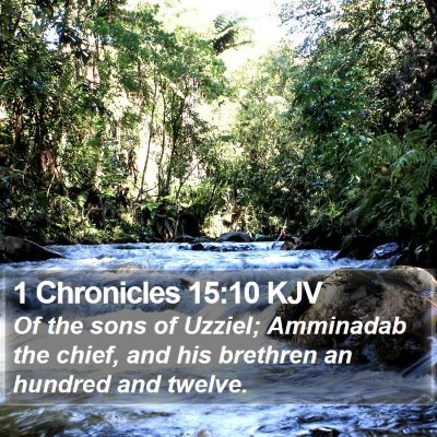 1 Chronicles 15:10 KJV Bible Verse Image