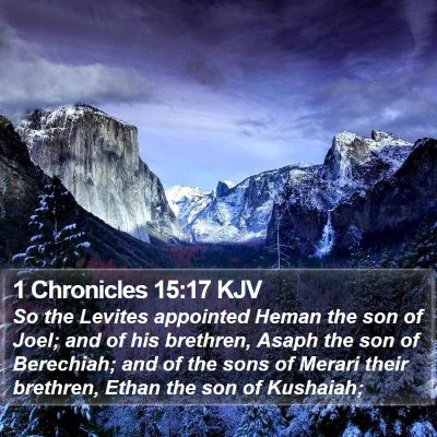 1 Chronicles 15:17 KJV Bible Verse Image