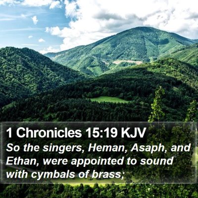 1 Chronicles 15:19 KJV Bible Verse Image