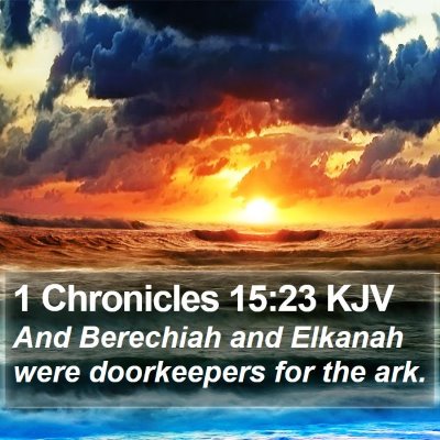 1 Chronicles 15:23 KJV Bible Verse Image