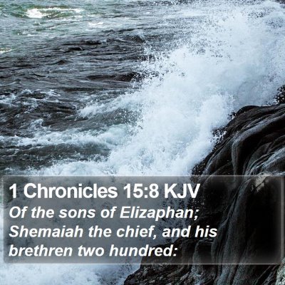 1 Chronicles 15:8 KJV Bible Verse Image