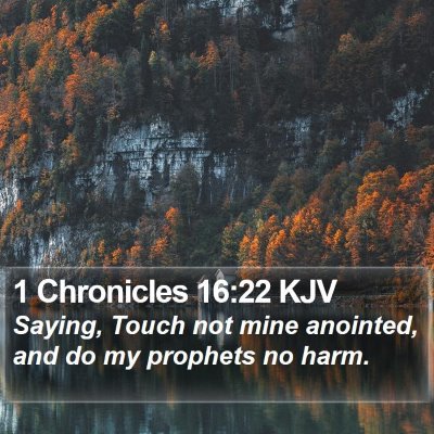 1 Chronicles 16:22 KJV Bible Verse Image