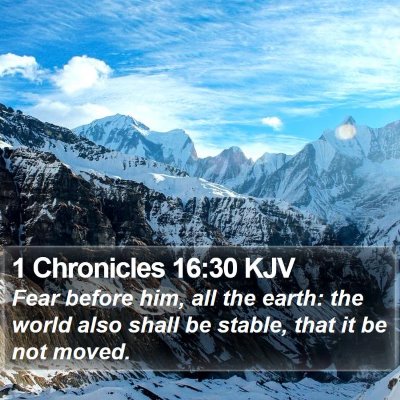 1 Chronicles 16:30 KJV Bible Verse Image