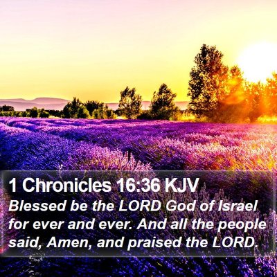 1 Chronicles 16:36 KJV Bible Verse Image