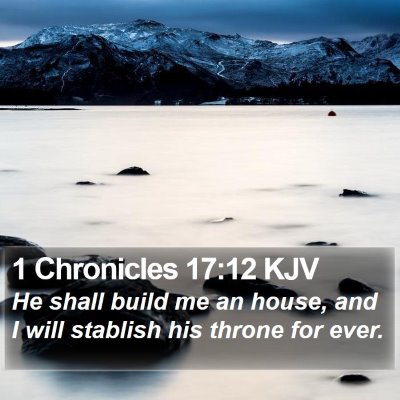 1 Chronicles 17:12 KJV Bible Verse Image