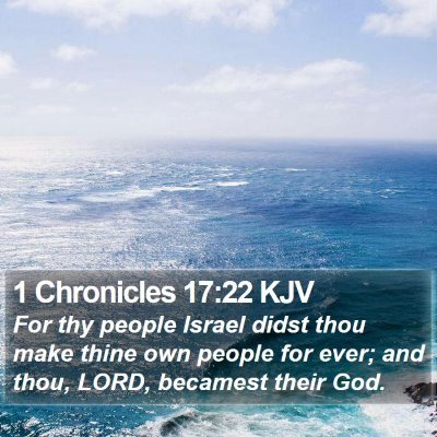 1 Chronicles 17:22 KJV Bible Verse Image