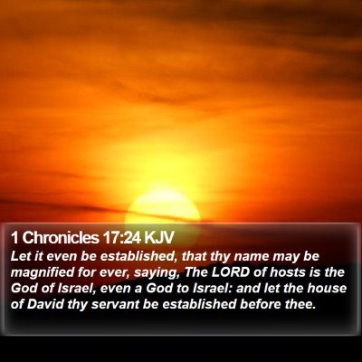 1 Chronicles 17:24 KJV Bible Verse Image