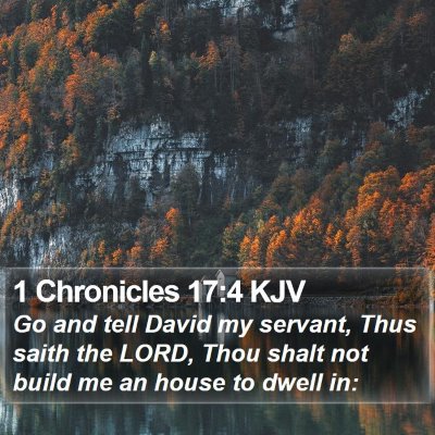 1 Chronicles 17:4 KJV Bible Verse Image